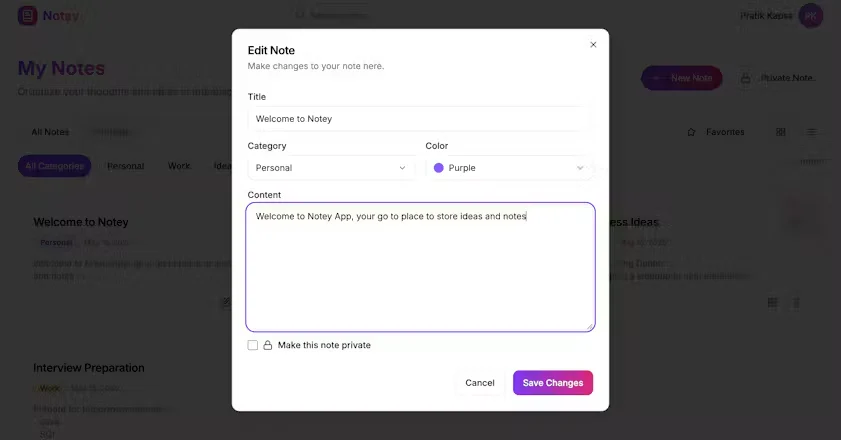 Notey screenshot 5