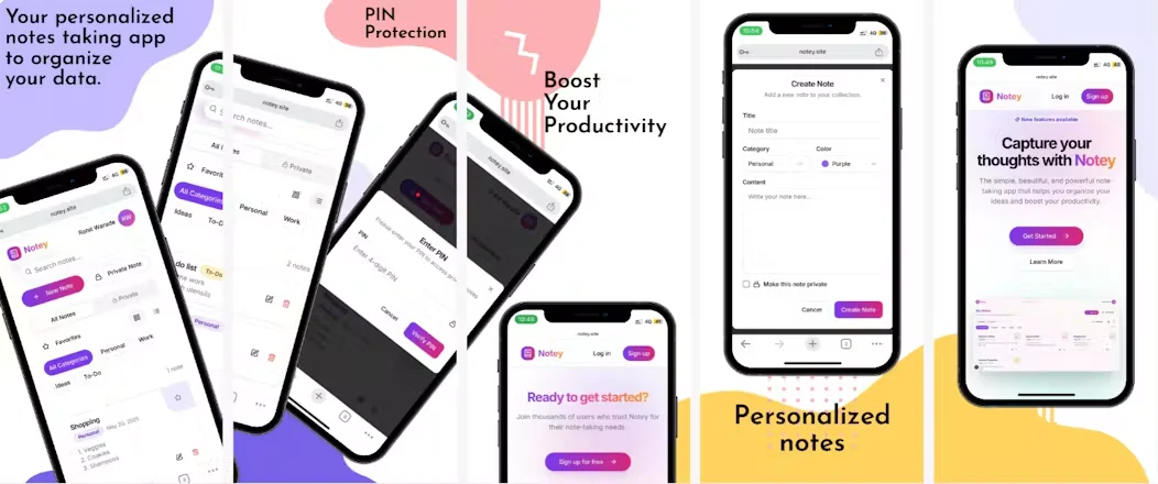 Notey screenshot 2