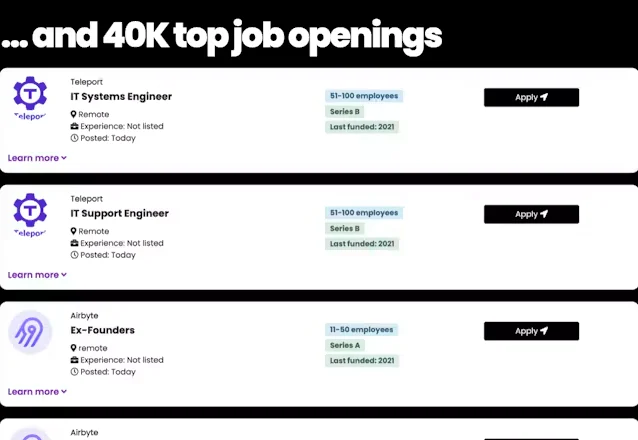 Top Startups screenshot 2